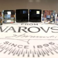 Обеци Сваровски ''chessboard'' Swarovski elements 10мм.12мм., снимка 1 - Обеци - 12955341