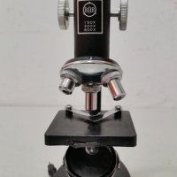 Старинен микроскоп B.O.B 150х300х600, снимка 1 - Антикварни и старинни предмети - 28214699