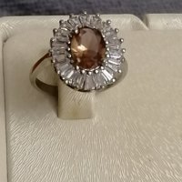 Сребърни пръстени със Султанит - атрактивен модел- проба и печат, снимка 3 - Пръстени - 42968991
