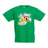 Детска тениска Супер Марио Super Mario 15, снимка 3 - Детски Блузи и туники - 33081733