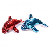 Плюшена делфин с пайети, снимка 3 - Плюшени играчки - 39419787