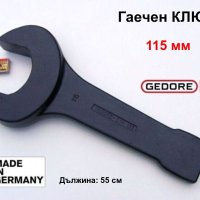 Германски Ударен Гаечен КЛЮЧ 115 мм ГЕДОРЕ с пета наковалня за чук Инструменти GEDORE Ключове БАРТЕР, снимка 1 - Ключове - 42964184