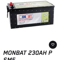 Почти чисто нов акумулатор Monbat 230 амп/ч 1400 А SMF с гаранция , снимка 5 - Части - 43081776