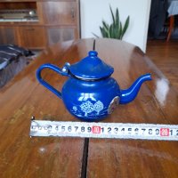 Стар емайлиран чайник #6, снимка 3 - Антикварни и старинни предмети - 40712980