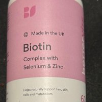 Биотин Bettervits със селен и цинк за имунитет, здрава коса и нокти и др., снимка 7 - Хранителни добавки - 43118685
