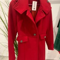 Червено палто, снимка 14 - Палта, манта - 43500914