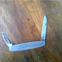 Старо сгъваемо немско ножче неръждаема стомана с две остриета, снимка 1 - Ножове - 39210383