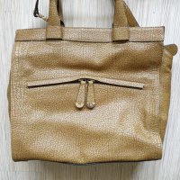 Coccinelle бежова кожена чанта, снимка 9 - Чанти - 35290188
