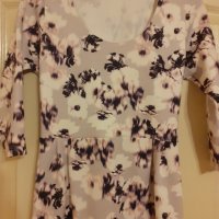 Разкпшна лилава рокля/туника на цветя, снимка 2 - Рокли - 33522643