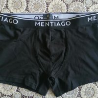 Луксозни  мъжки боксерки на водещата германска марка Mentiago Размери: S - 70-77 см. М - 81-86 см. L, снимка 1 - Бельо - 37714234