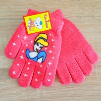 Детски зимни ръкавици за момиче машинно плетиво 3-4 години, снимка 6 - Шапки, шалове и ръкавици - 26879879