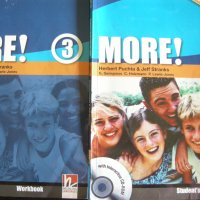MORE! 3 - Учебник и учебна тетрадка по английски, снимка 1 - Чуждоезиково обучение, речници - 28301455