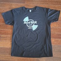 тениска черна Hard Rock Cafe London Хард Рок Кафе Лондон  черна оригинал, снимка 1 - Тениски - 43257585