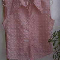 Дамска риза без ръкав бледо розова С/М без следи от употреба, снимка 1 - Ризи - 37222882