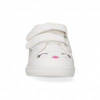 №18-№23, Бебешки обувки за момиче, бели с цветни декорации BUBBLE KIDS, снимка 5 - Бебешки обувки - 39952677