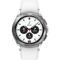 НОВ Часовник Smartwatch Samsung Galaxy Watch 4, 42mm, LTE, Classic, Silver - 24  месеца гаранция, снимка 3 - Смарт часовници - 42979054