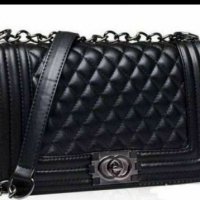 ново Chanell дамска чанта кожена с презрамка синджир цена модел, снимка 1 - Чанти - 28035945