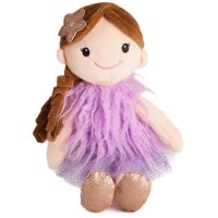 Плюшена мека кукла с рокля, 32 см, микс Код: 011248, снимка 4 - Кукли - 43118532
