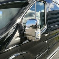 Хромирани капаци огледала на Форд Транзит / FORD TRANSIT 2014+, снимка 6 - Аксесоари и консумативи - 38716579