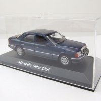 Mercedes-Benz 230E W124 от 1991 - мащаб 1:43 на Maxichanps моделът е нов в PVC дисплей-кейс, снимка 17 - Колекции - 43516230