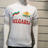Нова мъжка тениска с трансферен печат България, знаме и герб, снимка 8 - Тениски - 27995178