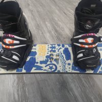 Продавам комплект сноуборд с автомати + обувки 39 номер , снимка 3 - Зимни спортове - 44084967