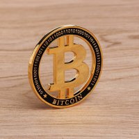 Възпоменателна Bitcoin монета, снимка 3 - Нумизматика и бонистика - 28220258