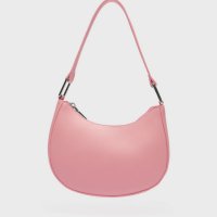 Малка дамска кожена чанта за рамо в розов цвят, снимка 1 - Чанти - 43733574