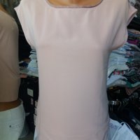 УНИКАЛНО КРАСИВА блуза в перлен пепел от рози цвят, снимка 1 - Тениски - 37432655