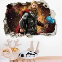 3D Avengers Отмъстителите Marvel Тор Thor стикер за стена лепенка, снимка 1 - Други - 37725849