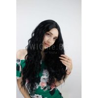 НОВА дълга къдрава черна перука Мириам - ОТЛИЧНО КАЧЕСТВО!, снимка 3 - Аксесоари за коса - 25816427