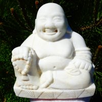 Буда статуетка от мрамор 1.5 кг. , снимка 8 - Статуетки - 36833736