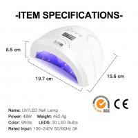 Комбинирана UV/LED лампа Sun ONE S 48W, снимка 5 - Продукти за маникюр - 40228495