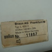 Тонколони Braun L 620/1, снимка 12 - Ресийвъри, усилватели, смесителни пултове - 38394561