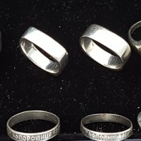 Старинни, сребърни пръстени и синджири., снимка 3 - Пръстени - 34674968