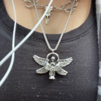 Медальони ангел и херувим, снимка 3 - Колиета, медальони, синджири - 39446837