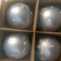 Коледни топки от стъкло - 4 бр., снимка 1 - Декорация за дома - 35010572