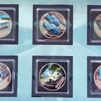 Пълна колекция плакети монети Спомени на колела, снимка 3 - Нумизматика и бонистика - 33303311