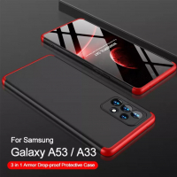 Samsung Galaxy A53 A33 5G A13 4G / GKK 3в1 твърд мат кейс калъф, снимка 8 - Калъфи, кейсове - 36541039