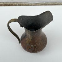 Арабска медна кана / каничка. №2308, снимка 6 - Антикварни и старинни предмети - 36699571
