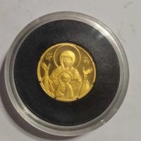 златна монета 20 лева 2003 година - Богородица с младенеца, снимка 1 - Нумизматика и бонистика - 37488058