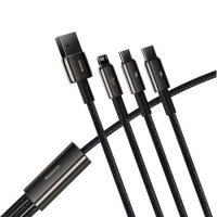 Кабел USB към Lightning, Type C и Micro USB 3 в 1 3.5А Baseus CAMLTWJ-01 1.5m Cable 3 in 1, снимка 2 - USB кабели - 38126456