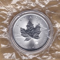Канадски кленов лист 2022, 1 унция сребро, снимка 2 - Нумизматика и бонистика - 39772135