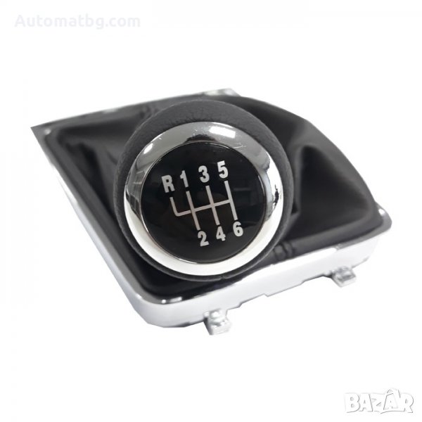 Топка с маншон за скоростен лост Automat, За VW PASSAT B6, 6 скорости, Черен, снимка 1