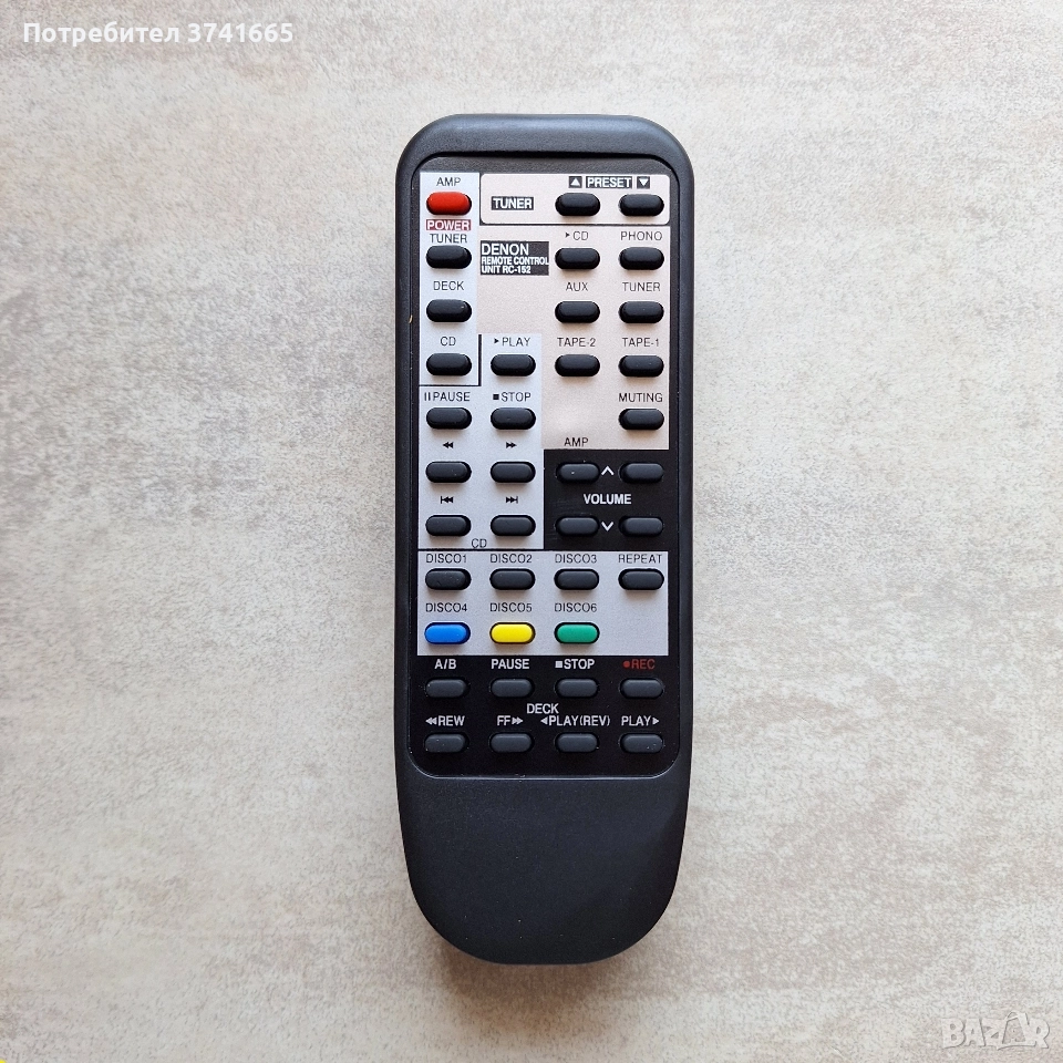 Дистанционно за AV ресивър DENON RC-152, снимка 1