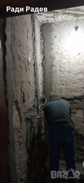 Ръчно мазане с варо-циментов разтвор , снимка 1