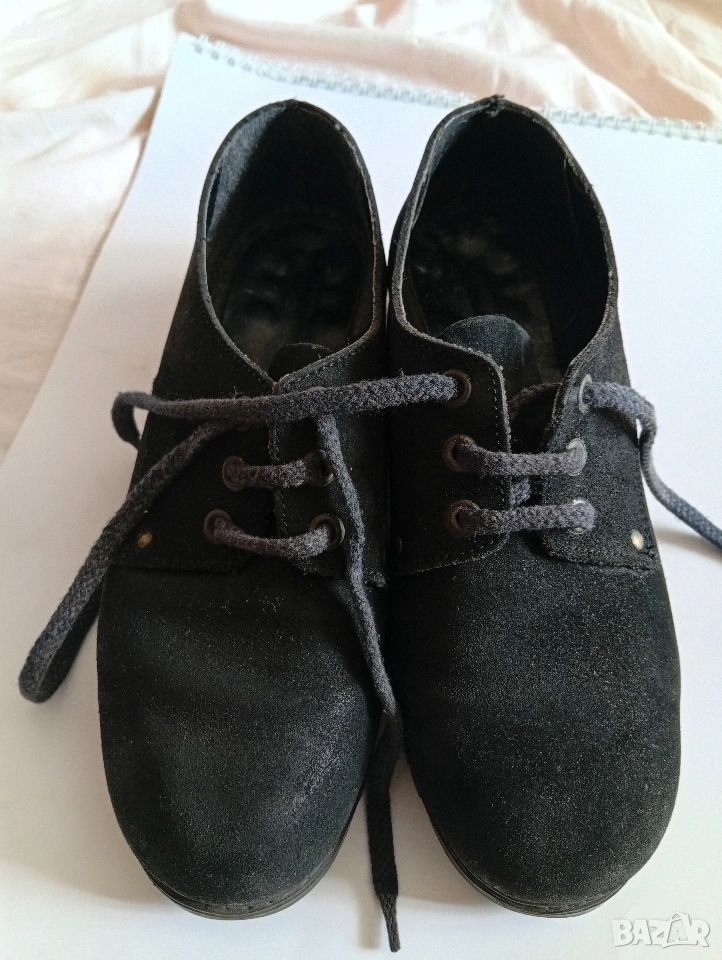 Черни спортни обувки естеств.кожа ном.38, снимка 1