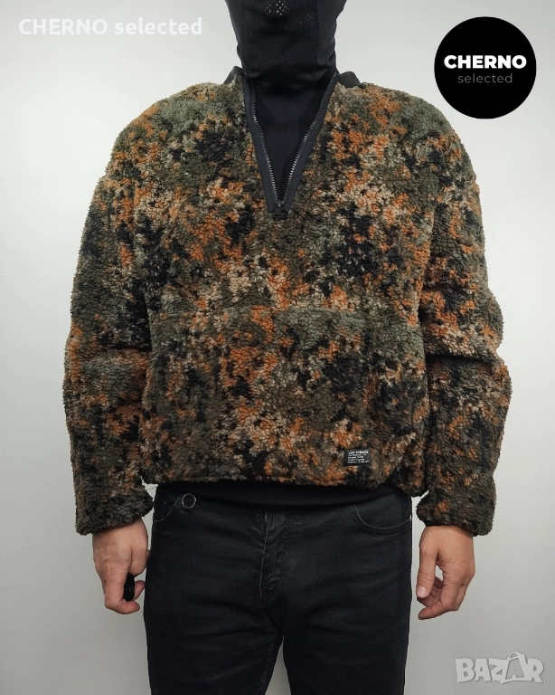 LEVI'S Quarter-Zip камуфлажен суичър - XXL-XL - Отлично състояние, снимка 1