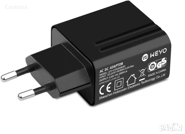 Weyo Q11 QUICK CHARGE 15W 5V/3A USB зарядно, снимка 1