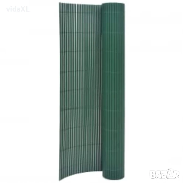vidaXL Двустранна градинска ограда, 90x400 см, зелена（SKU:317147）, снимка 1